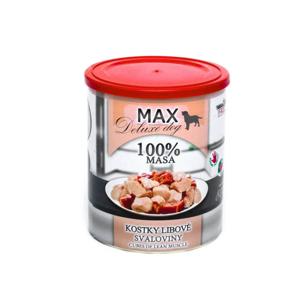 Sokol Falco MAX konzerva pro psy kostky libové svaloviny hovězí a vepřové 800 g