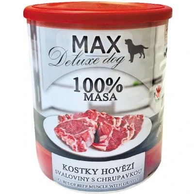 Sokol Falco MAX konzerva pro psy kostky hovězí svaloviny s chrupavkou 800 g