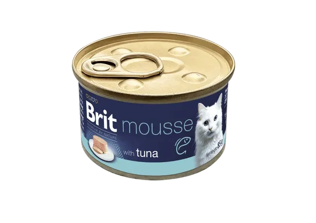 Brit Premium by Nature Cat Mousse konzerva pro kočky tuňák 85 g