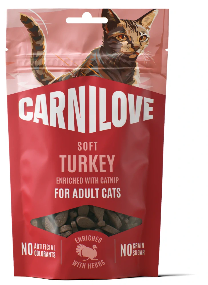 CARNILOVE Cat SOFT Snack Turkey enriched with Catnip 50 g