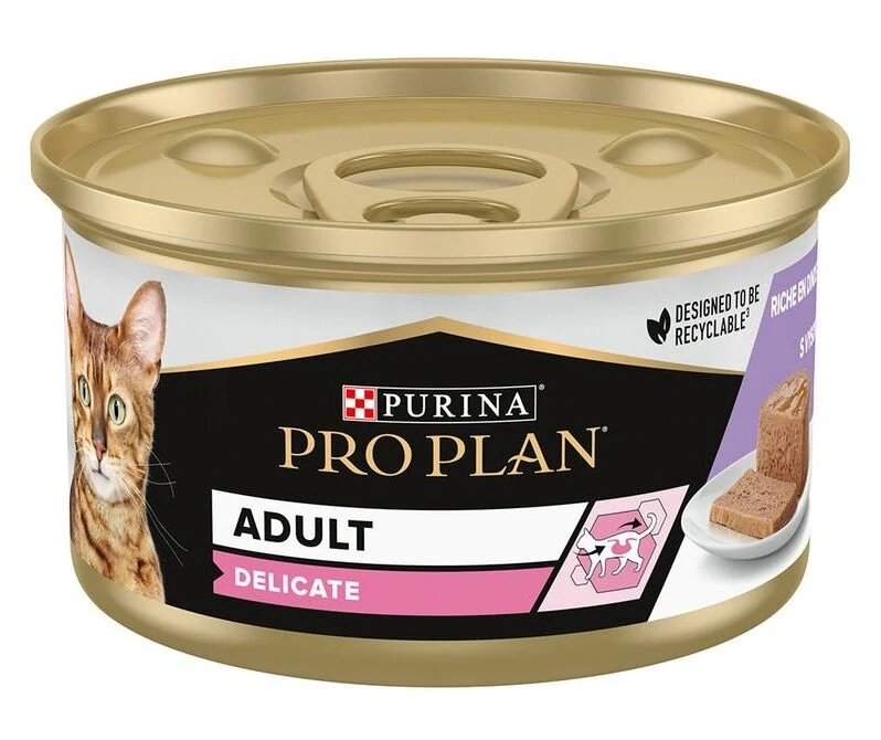 Pro Plan Delicate konzerva pro kočky krůta paštika 85 g