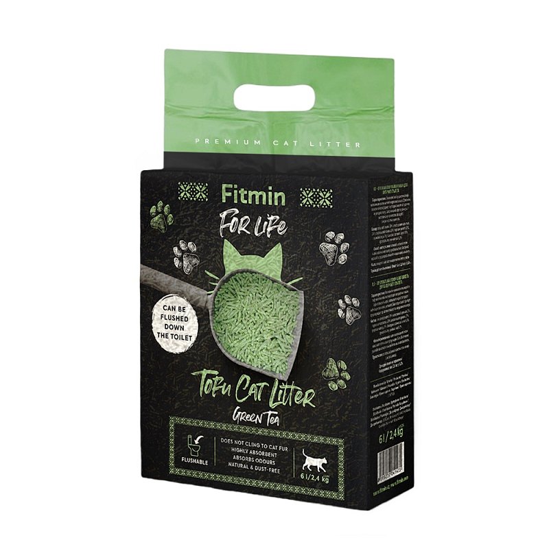 Fitmin cat For Life tofu litter 2,4kg/6l - green tea