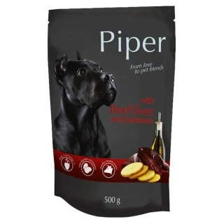 Piper kapsička pro psy hovězí játra s bramborami 500 g