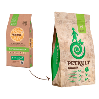 Petkult Dog Small Adult granule pro psy jehněčí s rýží 3 kg