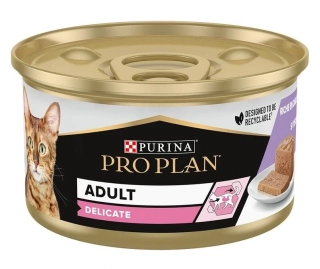 Pro Plan Delicate konzerva pro kočky krůta paštika 85 g