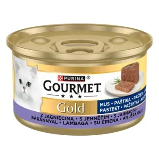 GOURMET™ Gold konzerva pro kočky paštika s jehněčím - 85 g