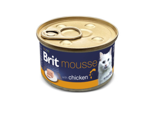Brit Premium by Nature Cat Mousse konzerva pro kočky kuře 85 g