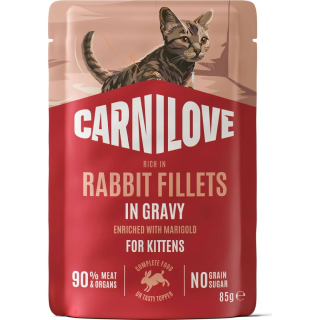 Carnilove Cat kapsička pro koťata s králíkem a měsíčkem 85 g